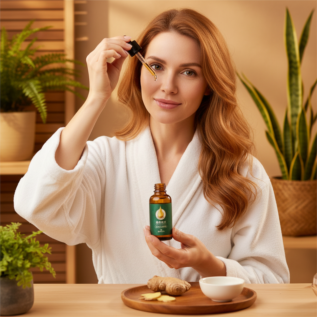 Ulei esential Korean pentru par cu radacina de Ghimbir BEOTUA – crestere accelerata, hidratare si stralucire